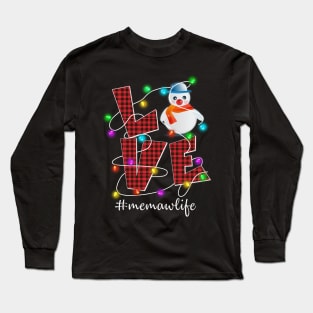 Love Christmas Memawlife Decoration Costume Gift Long Sleeve T-Shirt